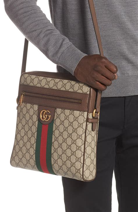 gucci messenger supreme bag|Gucci ophidia gg Messenger bag.